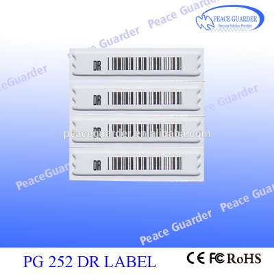 EAS AM soft label For Fridge 58KHZ barcode label PG-252