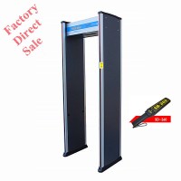 Walk Through Metal Detector Body Temperature Scanner With High Sensitivity